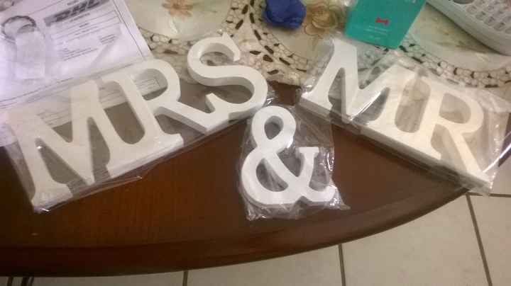 Para la mesa de novios 