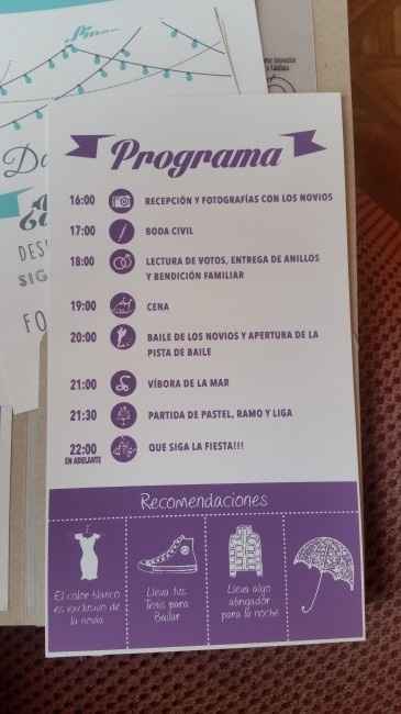Programa de boda