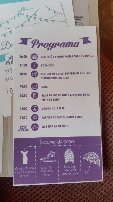 Programa de boda