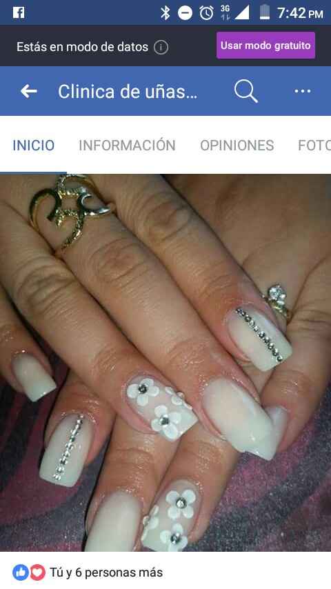  Mis uñas(manicure) para el gran día 😅 - 1