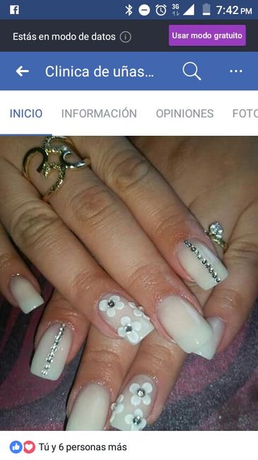  Mis uñas(manicure) para el gran día 😅 - 1