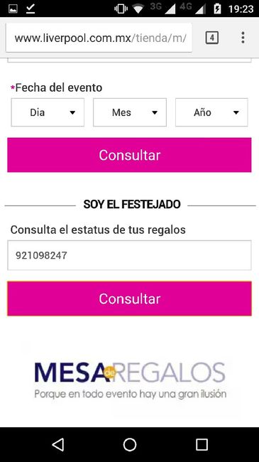 Mesa de regalos liverpool (nuestra experiencia) - 1