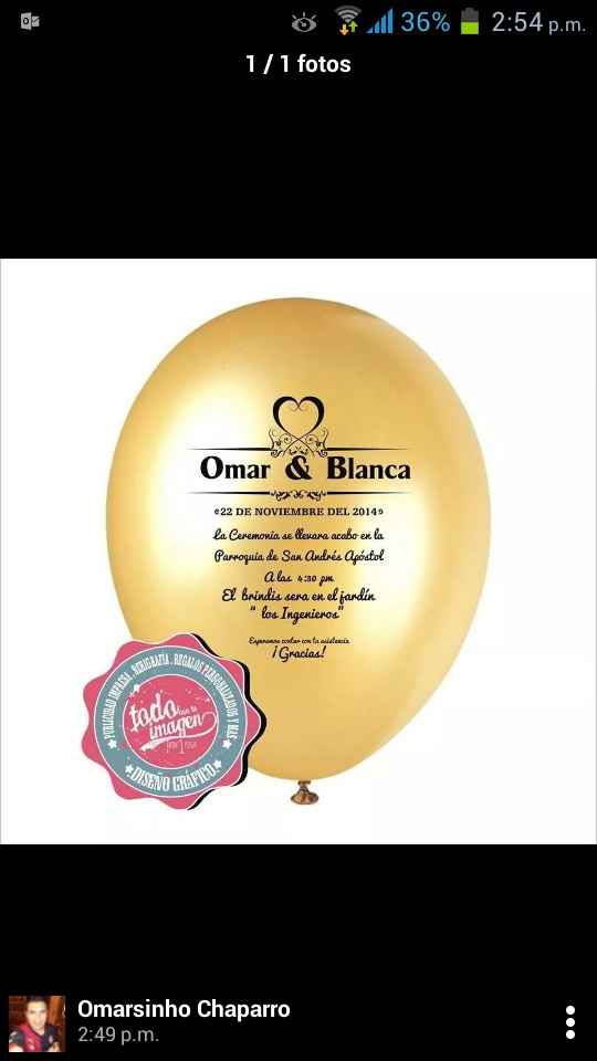 Avances de mis invitaciones  - 1