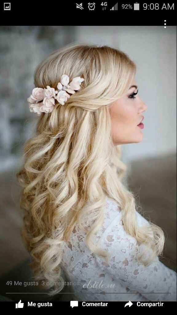 Peinado de novia sencillo o elegante - 1