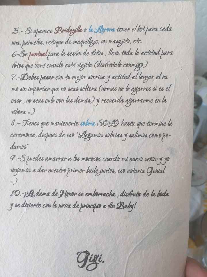 Peticiones para damas y caballeros de honor - 14