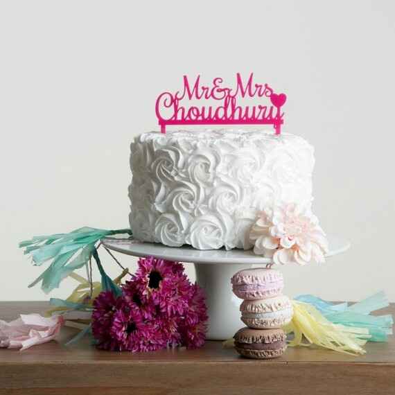 Estilos de cake toppers - 6