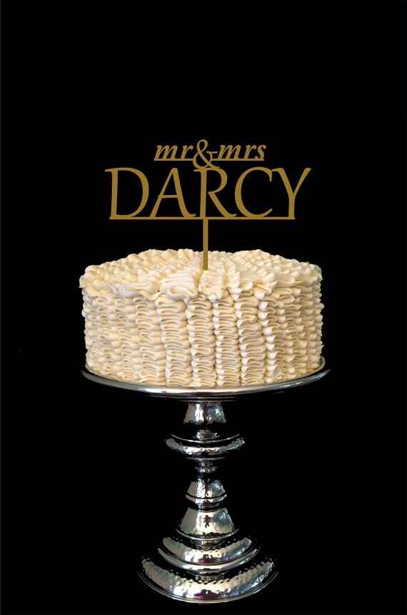 Estilos de cake toppers - 12
