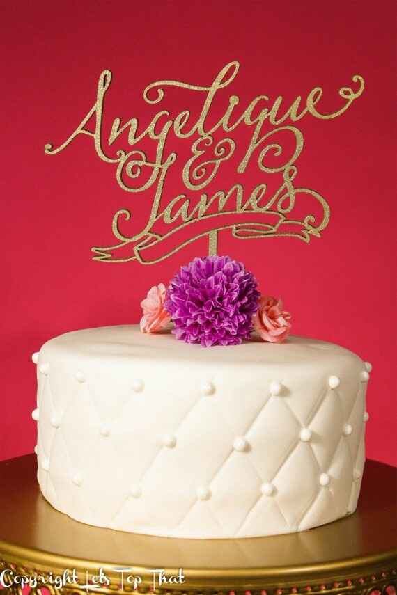 Estilos de cake toppers - 15