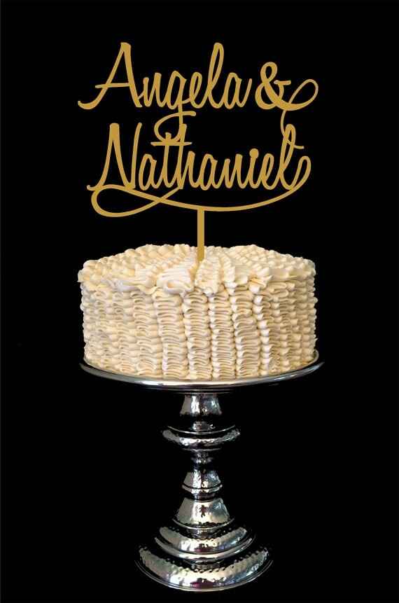 Estilos de cake toppers - 17