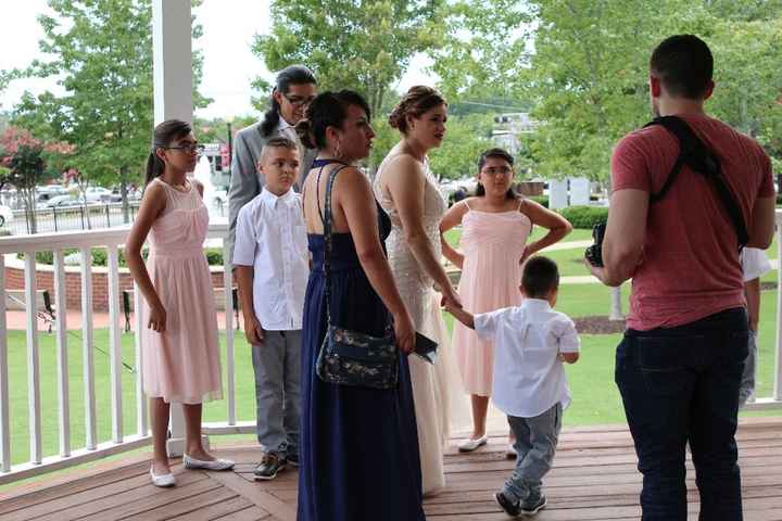 El fotógrafo dando instrucciones