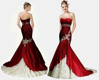 Supongamos que el blanco y el ivory no existieran ¿de qué color elegirían su vestido de novia?. - 1