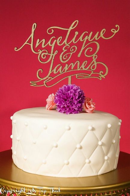 Estilos de cake toppers - 15