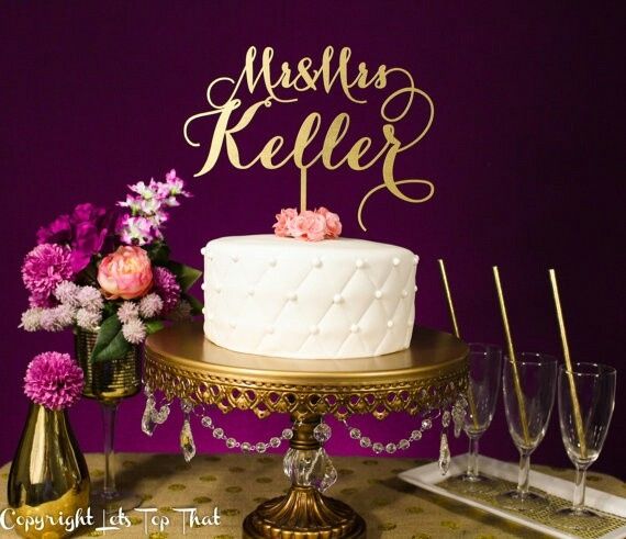 Estilos de cake toppers - 18