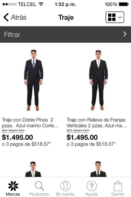 Trajes perry ellis promoción privalia - 1