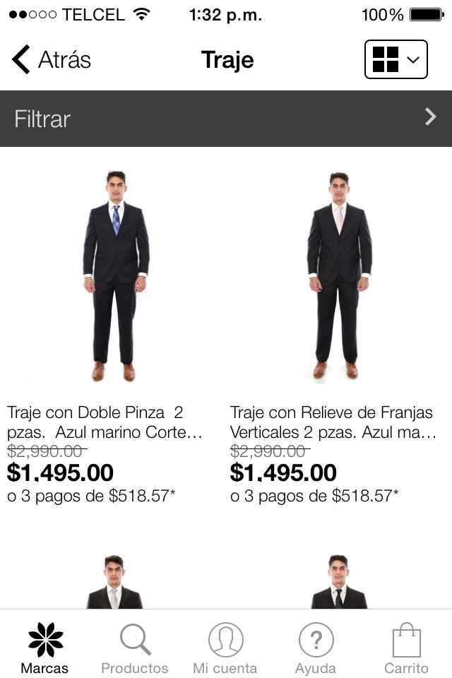 Trajes perry ellis promoción privalia - 1