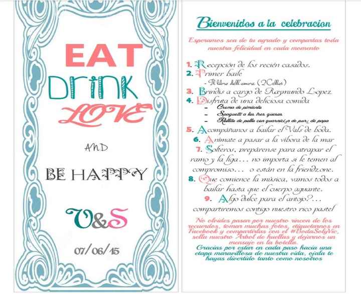 MI PROGRAMA DE BODA