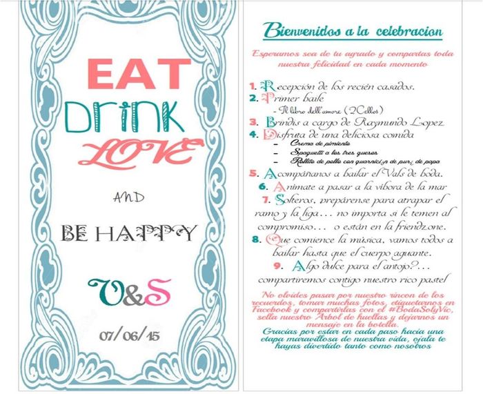 MI PROGRAMA DE BODA