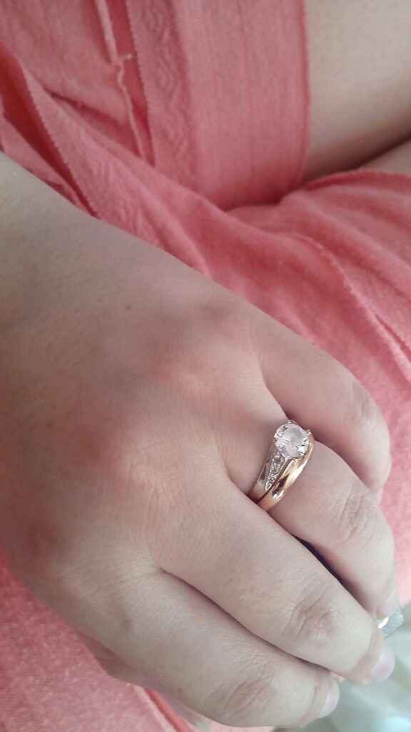  ¿blanco o amarillo? Anillo de compromiso - 1