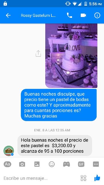 Precio de pasteles de boda? - 1