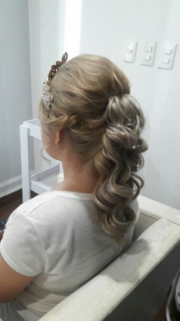  Prueba de maquillaje y peinado 😍 - 3