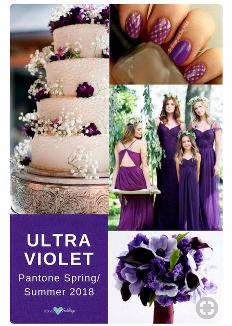 Pasteles para boda en color morado 17
