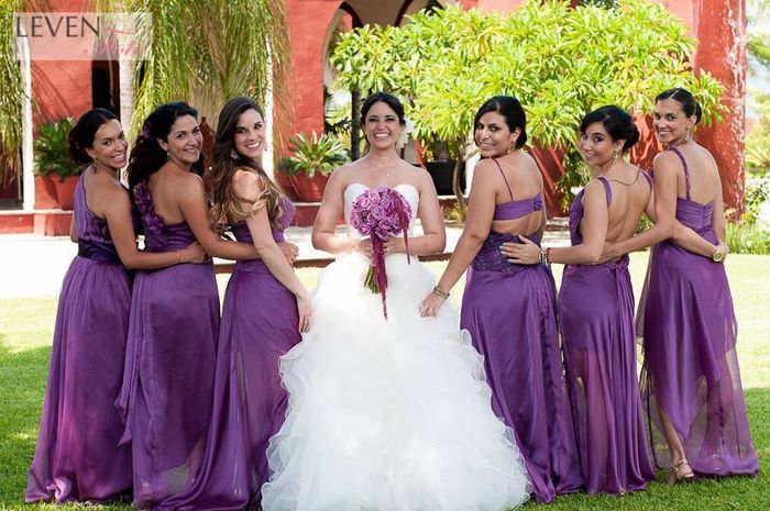 Vestidos damas tonos lila-morado 3
