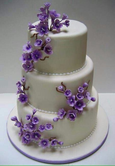 Pasteles de Fondant: Color Morado 2