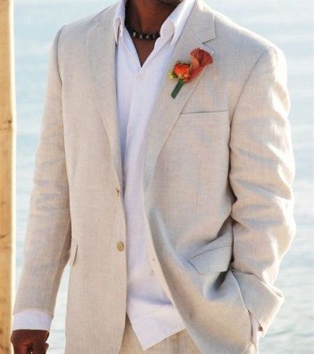 Ideas Traje de lino para novio 2