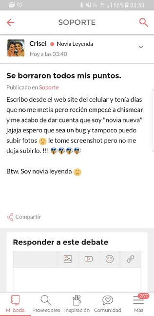 Se borraron todos mis puntos. - 1
