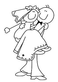 Dibujos de novios que se pueden usar 2
