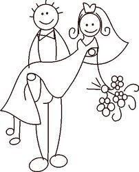Dibujos de novios que se pueden usar 3