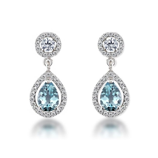 Accesorios: Aretes para la novia (el algo azul) 9