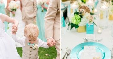 Color Verde-azul en la boda (aqua/ azul cerceta) 7