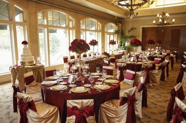 Boda en color vino 3