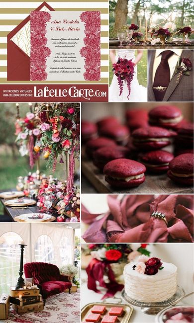 Boda en color vino 25