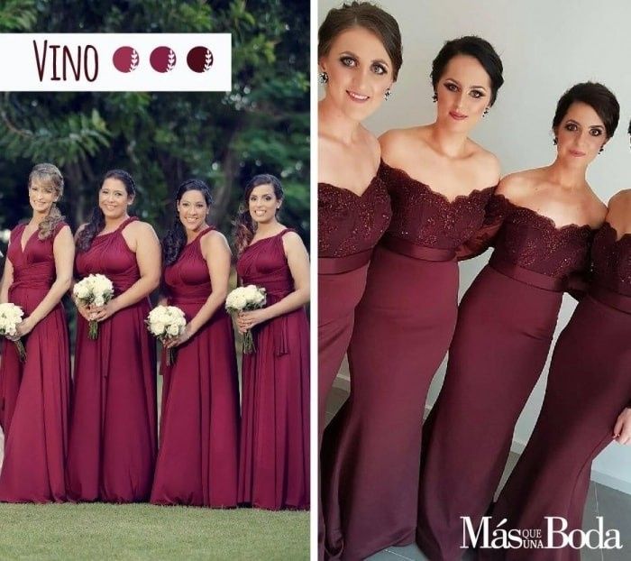 Color vestido de damas noviembre 25