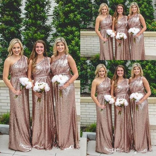 Vestidos para las damas en color bronce 14