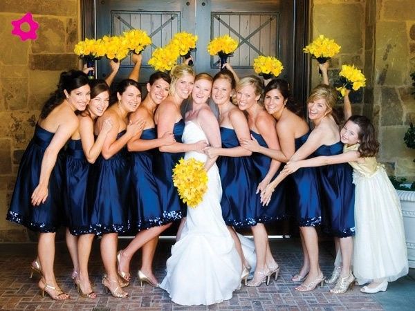 Damas de honor en color azul navy (marino) 3