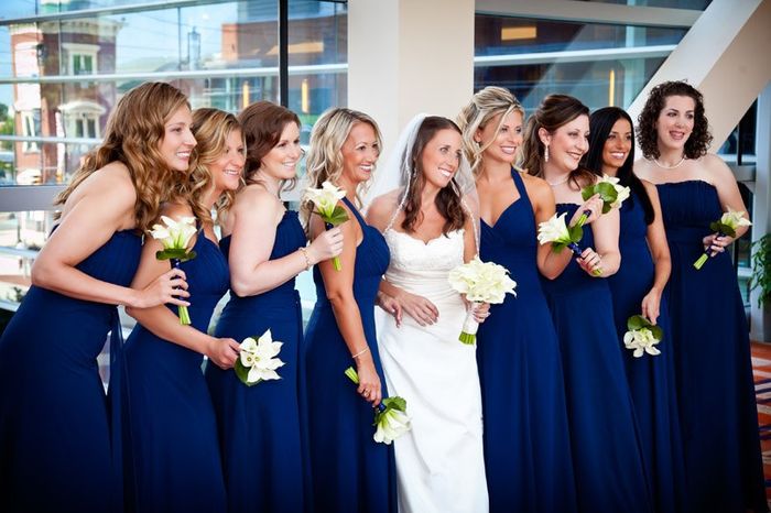 Damas de honor en color azul navy (marino) 6
