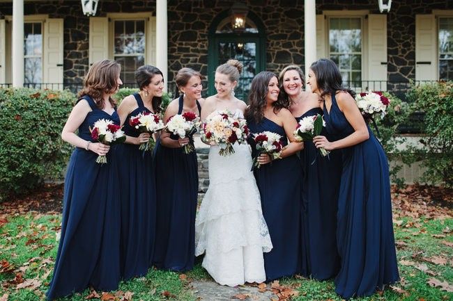 Damas de honor en color azul navy (marino) 9