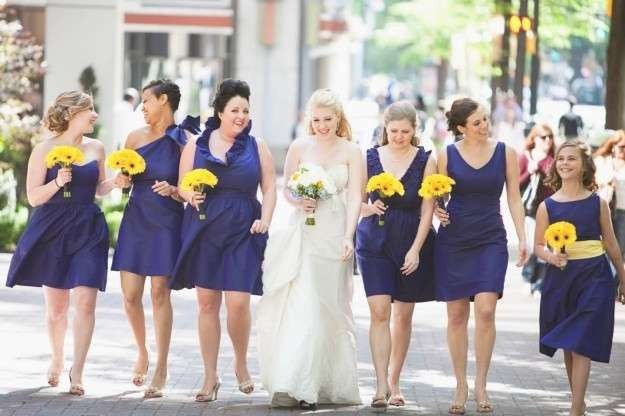 Damas de honor en color azul navy (marino) 12