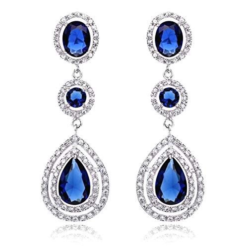 Accesorios de la novia: aretes en color azul💙 3
