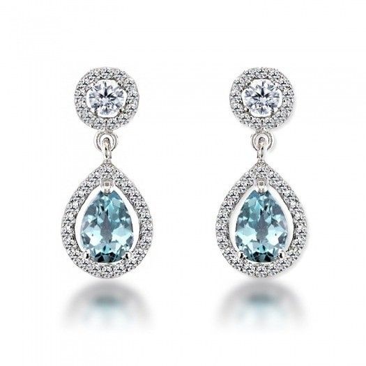 Accesorios de la novia: aretes en color azul💙 7