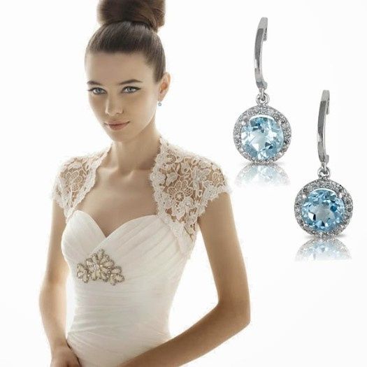 Accesorios de la novia: aretes en color azul💙 8
