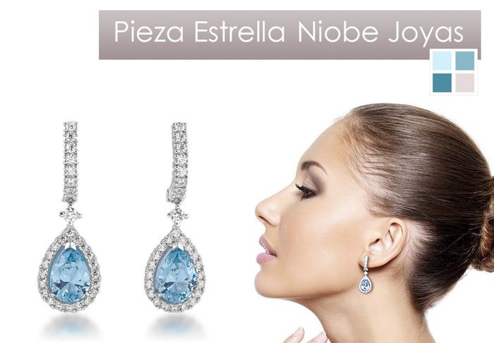 Accesorios de la novia: aretes en color azul💙 10