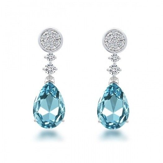Accesorios de la novia: aretes en color azul💙 11