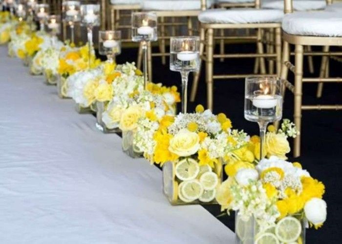 Bodas en tonalidades amarillo 💛 22