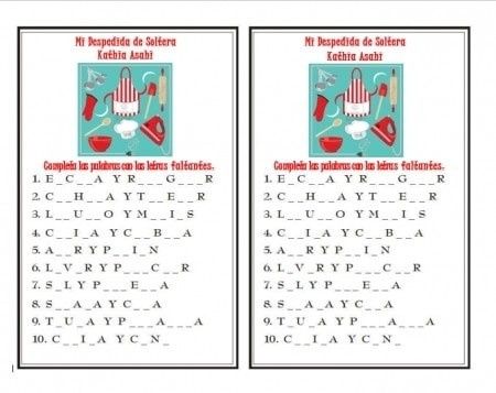 Juegos de despedida de soltera 5