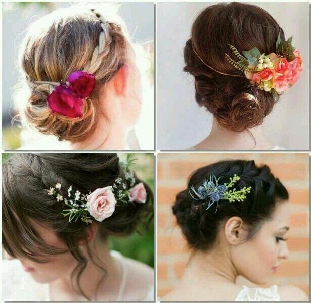 Peinados con flores para la boda 5