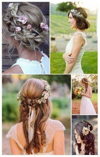 Peinados con flores para la boda 15